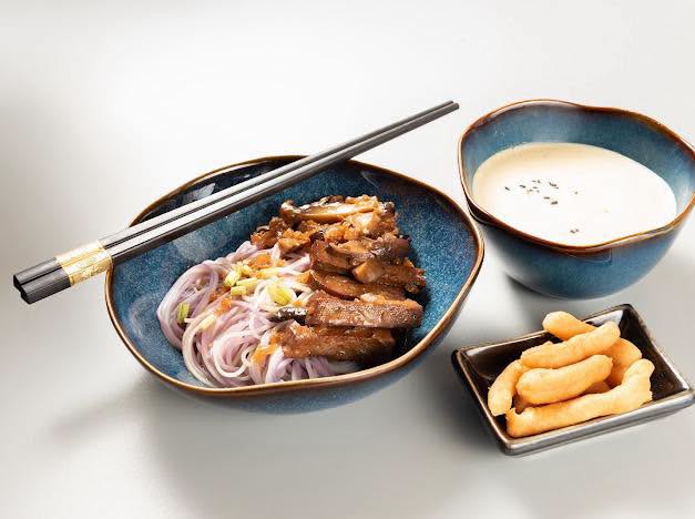 บะหมี่น้ำเต้าหู้เห็ดมอเรลล์เมนูคาว